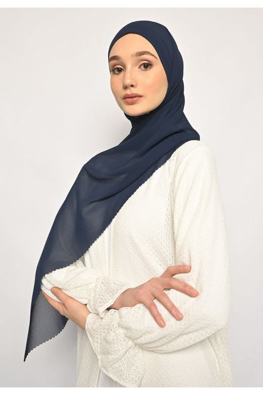 Pasmina Instan Lasercut Cerutti Navy